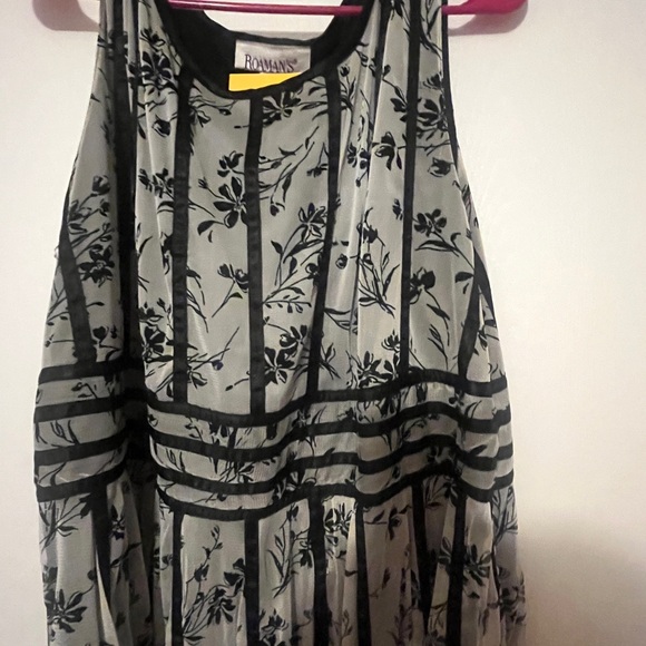 Roman's dress 20w beautiful black and white layered dress - Picture 2 of 3